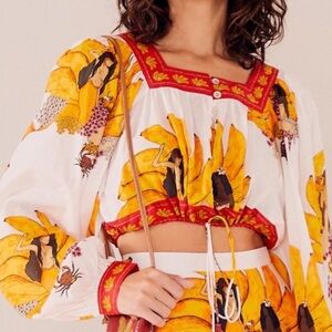 FARM Rio Mermaid Bananas Crop Top
Size small